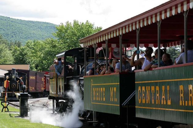 Clark's Trading Post, Lincoln, die White Mountains Central Rail Road Clark's Trading Post, Lincoln, die White Mountains Central Rail Road