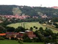 Freyburg an der Unstrut - Blick auf die Stadt und auf Schloss Neuenburg von Zscheiplitz