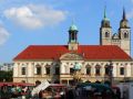 Magdeburg - das Rathaus und die Johanniskirche