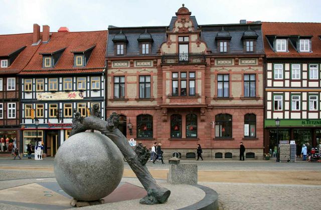Wernigerode - Nicolaiplatz und Breite Strasse Wernigerode - Nicolaiplatz und Breite Strasse