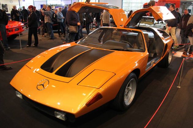 Das Concept-Car Mercedes-Benz C 111, Version II, des Baujahres 1970 mit Vierscheiben-Wankelmotor Das Concept-Car Mercedes-Benz C 111, Version II, des Baujahres 1970 mit Vierscheiben-Wankelmotor