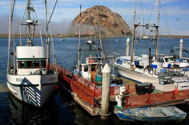 Die Waterfront in Morro Bay, the Gibraltar of the Pacific - Highway One, Kalifornien