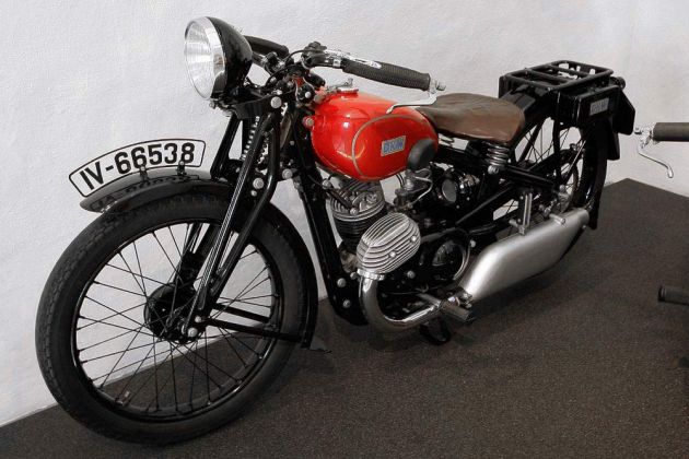 DKW Luxus-Spezial 200, Baujahr ca. 1929, genannt 'Blutblase' - Motorradmuseum Augustusburg