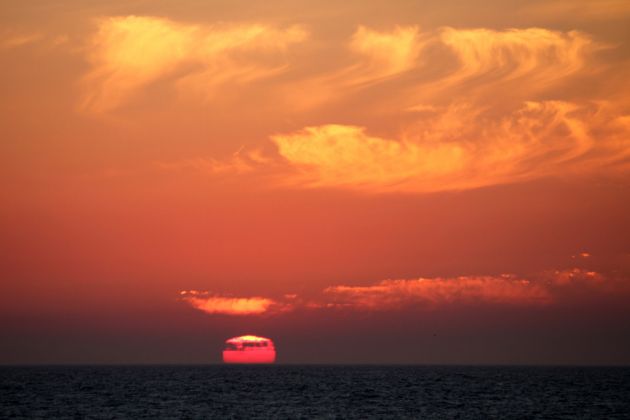 Die holländische Nordseeinsel Texel - Sonnenuntergang über der Nordsee Die holländische Nordseeinsel Texel - Sonnenuntergang über der Nordsee