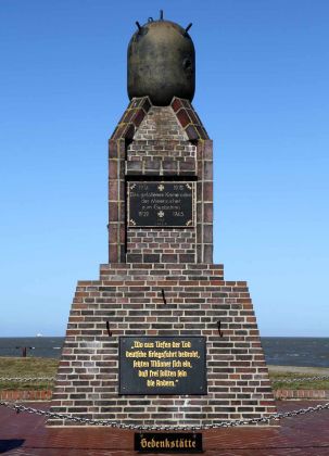 Die Gedenkstätte der Minensucher an der Alten Liebe in Cuxhaven