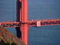Brückendetail am Nordende - vom Golden Gate Bridge Vista Point an der Conzelman Road aufgenommen.