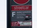 Haltestellen-Schild der Streetcar F-Line in San Francisco