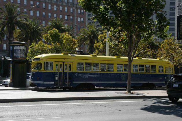 San Francisco - historische Streetcar am Embarcardero, Fishermans Wharf