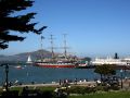 San Francisco Maritime National Park und die Belclutha am Hyde Street Pier