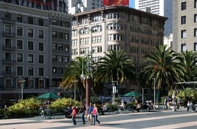 Union Square - Mittelpunkt des City Centers von San Francisco Union Square - Mittelpunkt des City Centers von San Francisco