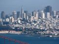 San Francisco - Panorama des City Centers vom Golden Gate Bridge View Point