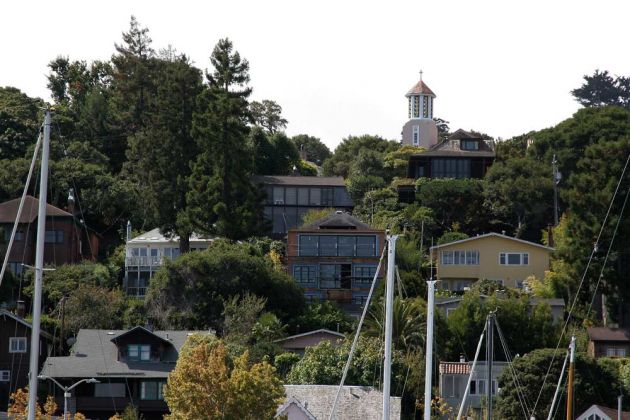 Wohnviertel von Sausalito, Marin County, California