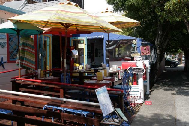 Imbiss am Bridgeway, Sausalito - San Francisco Bay Imbiss am Bridgeway, Sausalito - San Francisco Bay