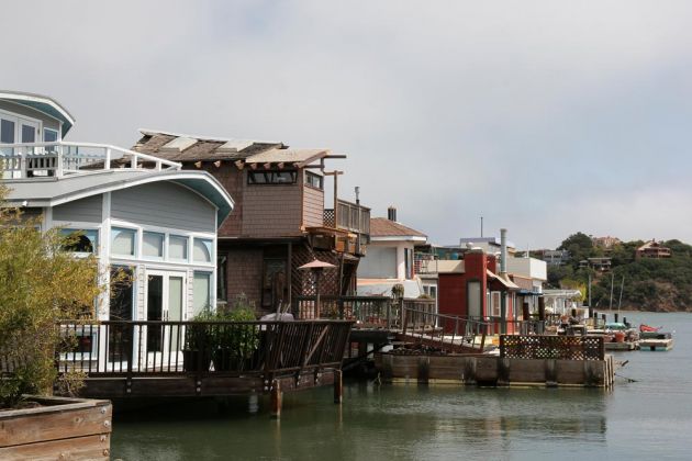 Hausboote im Waldo Point Harbour - Sausalito, San Francisco Bay Hausboote im Waldo Point Harbour - Sausalito, San Francisco Bay