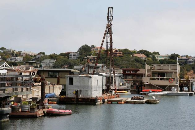 Hausboote im Waldo Point Harbour - Sausalito, San Francisco Bay Hausboote im Waldo Point Harbour - Sausalito, San Francisco Bay