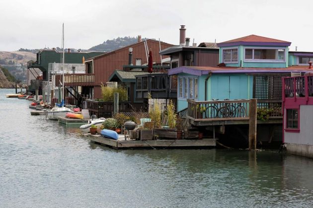 Hausboote im Waldo Point Harbour - Sausalito, San Francisco Bay Hausboote im Waldo Point Harbour - Sausalito, San Francisco Bay