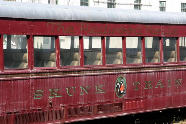 Der Skunk-Train - Benzin getriebener Triebwagen, ab 1925