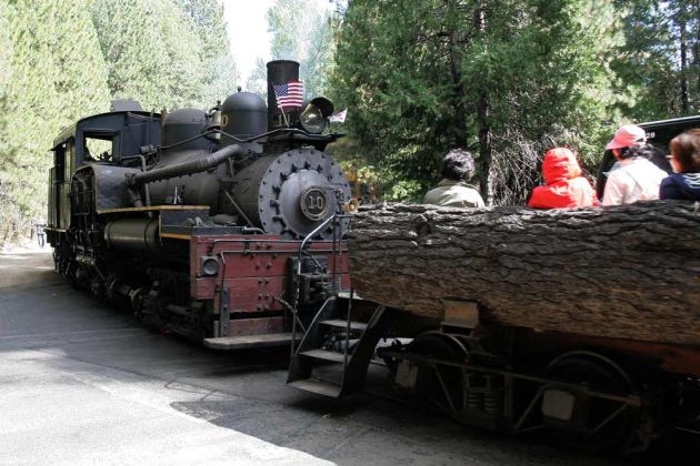 Shay Schmalspur-Dampflok No. 10 - Yosemite Mountain Sugar Pine Railroad Shay Schmalspur-Dampflok No. 10 - Yosemite Mountain Sugar Pine Railroad