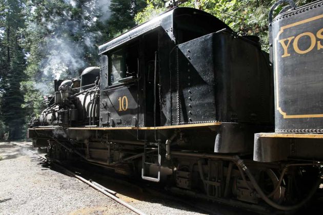 Shay Schmalspur-Dampflok No. 10 - Yosemite Mountain Sugar Pine Railroad Shay Schmalspur-Dampflok No. 10 - Yosemite Mountain Sugar Pine Railroad