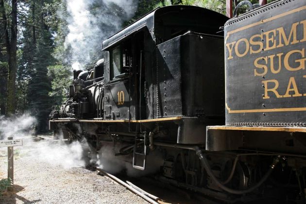 Shay Schmalspur-Dampflok No. 10 - Yosemite Mountain Sugar Pine Railroad Shay Schmalspur-Dampflok No. 10 - Yosemite Mountain Sugar Pine Railroad