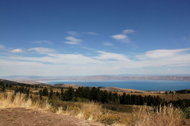 View Point am Beaver Mountain auf den Bear Lake - Logan Canyon Scenic Byway View Point am Beaver Mountain auf den Bear Lake - Logan Canyon Scenic Byway