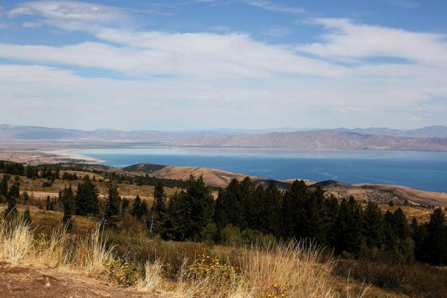 View Point am Beaver Mountain auf den Bear Lake - Logan Canyon Scenic Byway View Point am Beaver Mountain auf den Bear Lake - Logan Canyon Scenic Byway