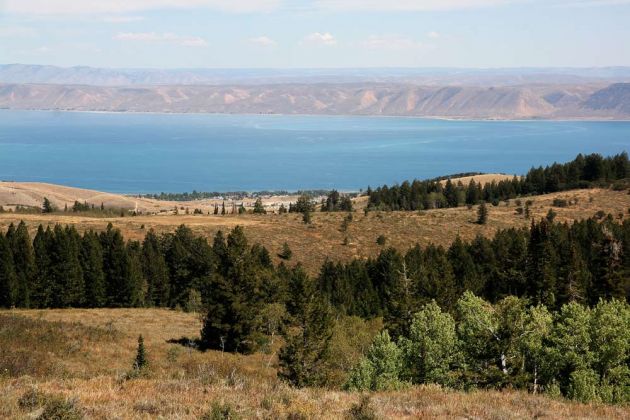 View Point am Beaver Mountain auf den Bear Lake - Logan Canyon Scenic Byway View Point am Beaver Mountain auf den Bear Lake - Logan Canyon Scenic Byway