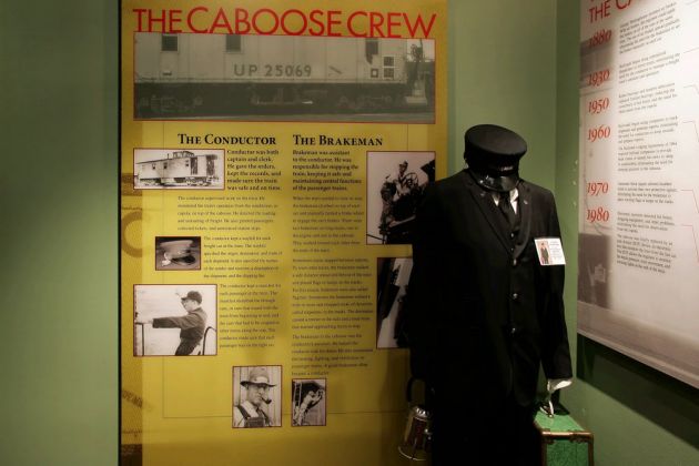 Utah State Railroad Museum in der historischen Union Station von Ogden Utah State Railroad Museum in der historischen Union Station von Ogden