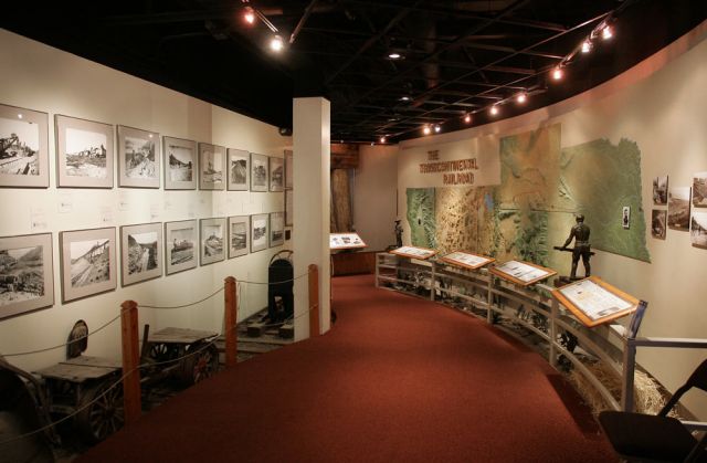 Utah State Railroad Museum in der historischen Union Station von Ogden Utah State Railroad Museum in der historischen Union Station von Ogden