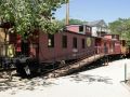 Historische Dienstwagen der Virginia and Truckee Railroad, sogenannte Cabooses