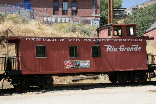 Historischer Dienstwagen, ein sogenannter Caboose Historischer Dienstwagen, ein sogenannter Caboose