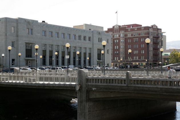 Downtown Reno, Nevada - Riverside and District Court Downtown Reno, Nevada - Riverside and District Court