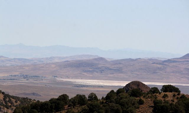 Berge und Wüste bei Virginia City, Nevada 