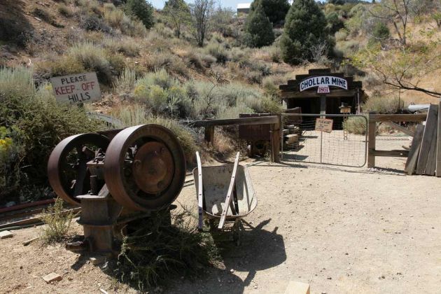 Chollar Mine - eine ehemalige Goldmine in Virginia City Chollar Mine - eine ehemalige Goldmine in Virginia City