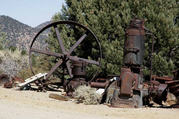 Chollar Mine - eine ehemalige Goldmine in Virginia City Chollar Mine - eine ehemalige Goldmine in Virginia City
