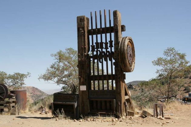 Chollar Mine - eine ehemalige Goldmine in Virginia City Chollar Mine - eine ehemalige Goldmine in Virginia City