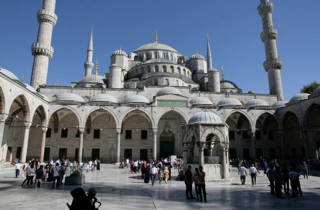 Innenhof der Blauen Moschee - Sultan Ahmet Camii, Istanbul