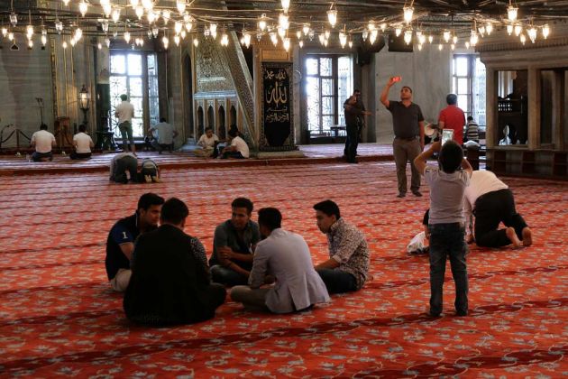 Die Blaue Moschee, Innenansicht - Sultan Ahmet Camii, Istanbul Die Blaue Moschee, Innenansicht - Sultan Ahmet Camii, Istanbul