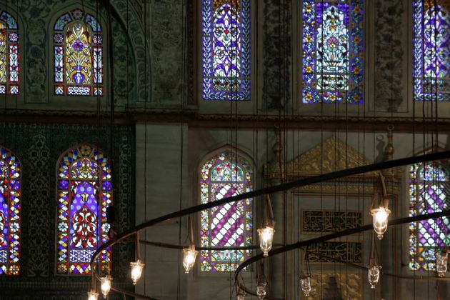 Die Blaue Moschee, Innenansicht - Sultan Ahmet Camii, Istanbul Die Blaue Moschee, Innenansicht - Sultan Ahmet Camii, Istanbul