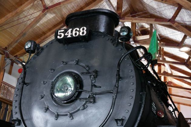 Revelstoke Railway Museum - Dampflok P-2k Mikado der Canadian Pacific Railway No. 5468 Revelstoke Railway Museum - Dampflok P-2k Mikado der Canadian Pacific Railway No. 5468