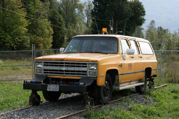 Revelstoke Railway Museum - Inspektionswagen im Aussengelände Revelstoke Railway Museum - Inspektionswagen im Aussengelände