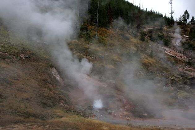 Yellowstone National Park - Blood Geyser Yellowstone National Park - Blood Geyser