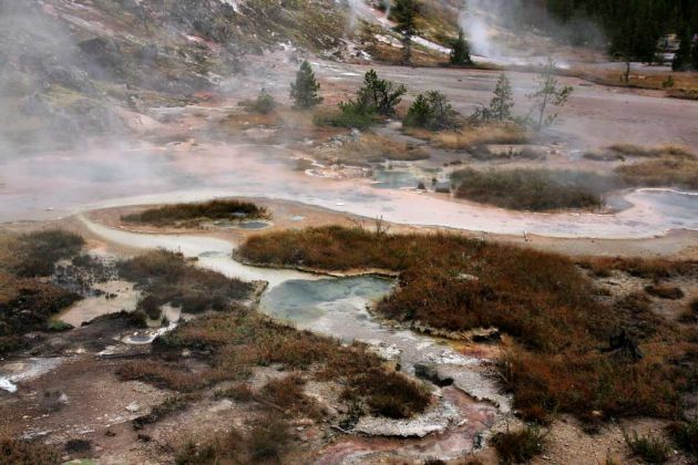 Yellowstone National Park - Blood Geyser Yellowstone National Park - Blood Geyser