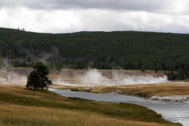 Unterwegs im Yellowstone National Park Unterwegs im Yellowstone National Park