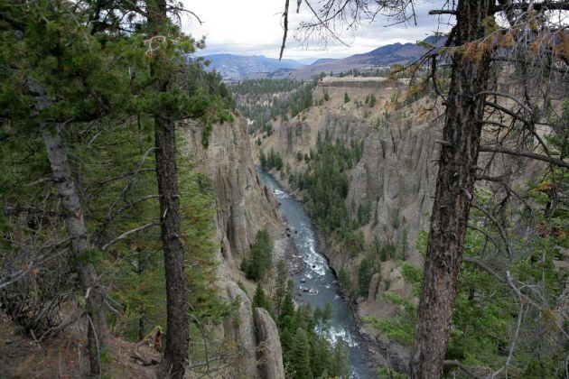 Yellowstone National Park - Ausblick vom Yellowstone River Overlook Yellowstone National Park - Ausblick vom Yellowstone River Overlook