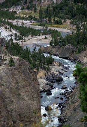Yellowstone National Park - Ausblick vom Yellowstone River Overlook Yellowstone National Park - Ausblick vom Yellowstone River Overlook