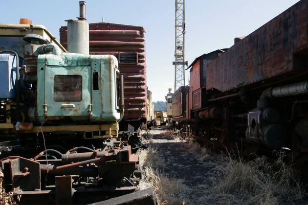Diesellok der Chehalis-Centralia Railroad in Washington