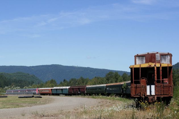 Die Chehalis-Centralia Railroad im Washington State Die Chehalis-Centralia Railroad im Washington State