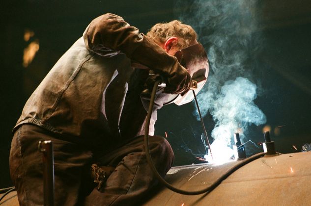 Dampflokwerk Meiningen - Arbeit in der Kesselschmiede Dampflokwerk Meiningen - Arbeit in der Kesselschmiede