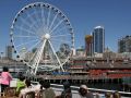 Seattle, Washington State - die Waterfront mit Seattle Great Wheel 